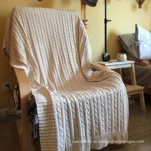 Großhandel Beliebteste Häkelarbeitknit Blanket Mode Weich Viele Größe Wolldecke Handgemacht